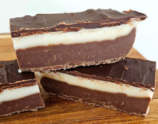Chocolate peppermint slice fudge. Pick up only